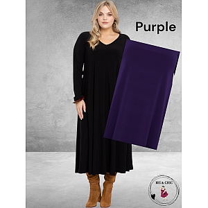 YOEK  Jurk A-lijn  SWING DOLCE PURPLE